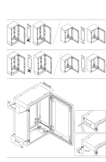 schneider施耐德PanelSeT PLA - trim kit for horizontal coupling for PLA _drilling - User guide